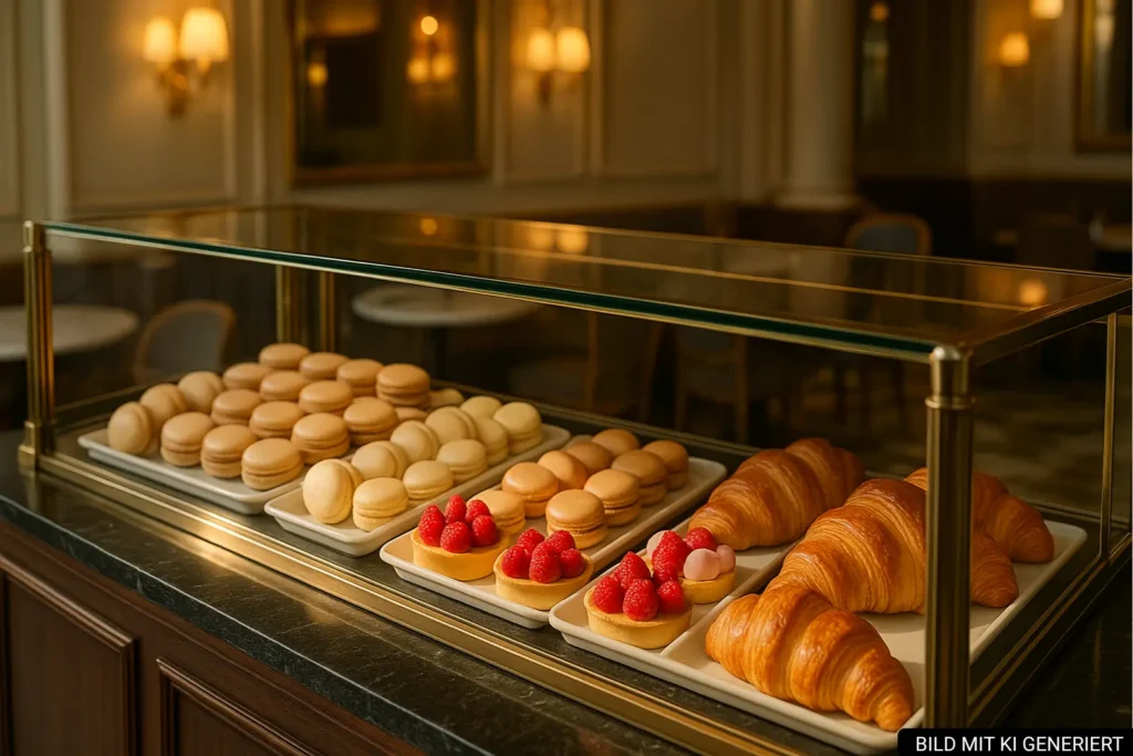 Patisserie in Tirana mit französischem Gebäck und Törtchen