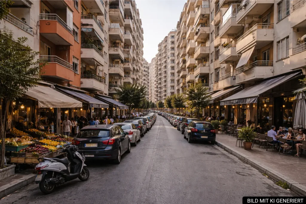 Straßenbild in Astir