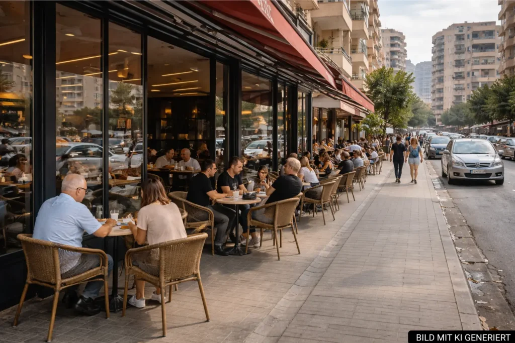 Cafés und Essen in Astir Tirana