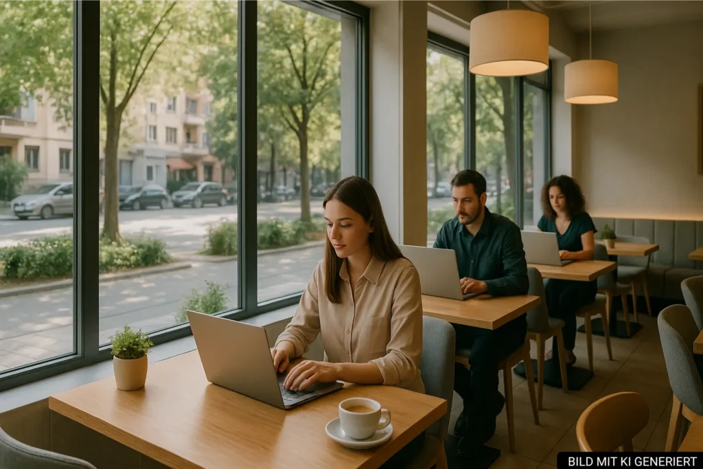 Modernes Café in Komuna e Parisit