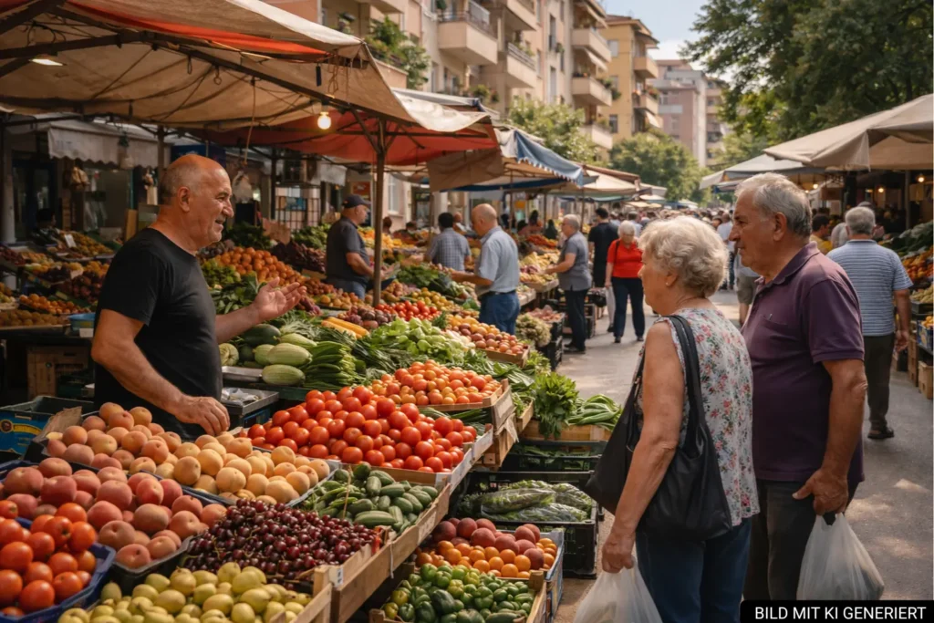 Lokaler Markt in Ali Demi