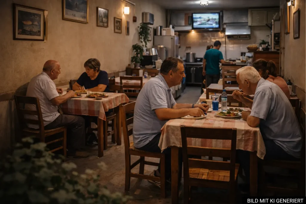 Einfaches Restaurant in Ali Demi