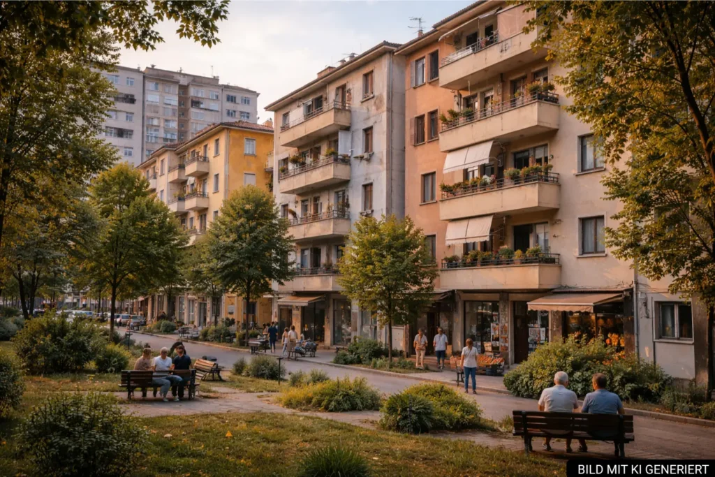 Wohnhäuser im Stadtteil Ali Demi